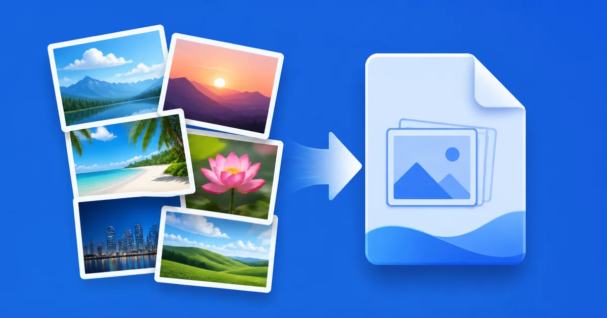 แปลงรูปเป็น PDF - รวม JPG PNG หลายรูปเป็น PDF ฟรี ไม่ต้องลงโปรแกรม